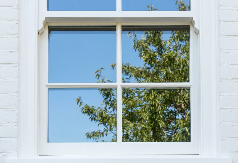 The same window cleaned crystal clear