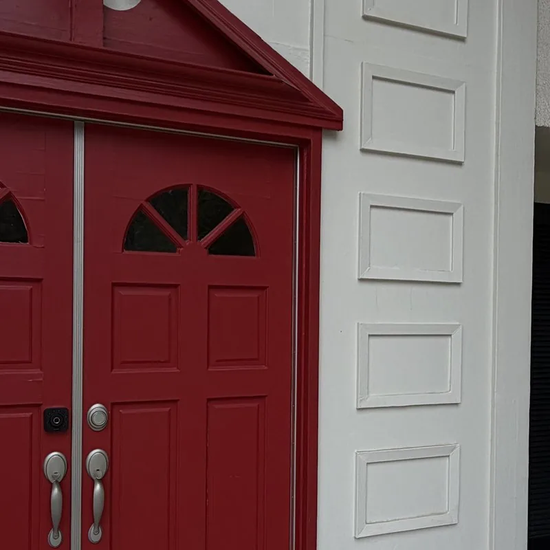 Front door cleaning