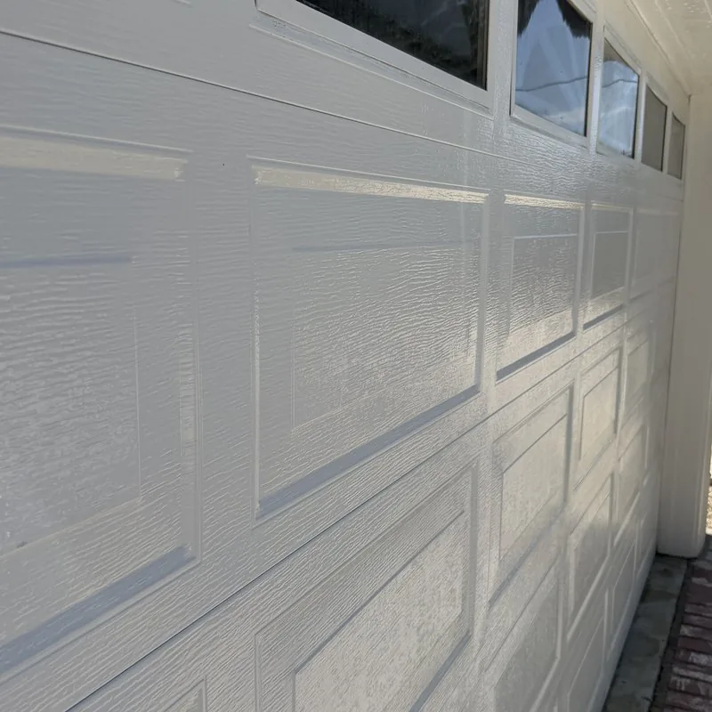 Garage door cleaning